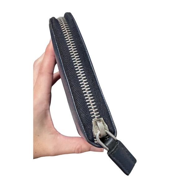 Auth Prada Blue Saffiano Leather Organizer Wallet Large - Picture 6 of 16